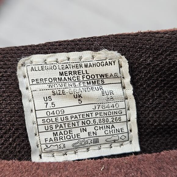 Merrell Shoes Womens 7.5 Allegro Ballet Flats Red Suede Casual Slip On Round Toe - Picture 6 of 6